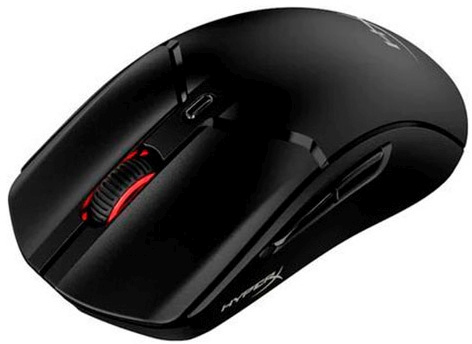 Мышь HYPERX Haste 2, игровая, оптическая, беспроводная, USB, черный [6n0b0aa]